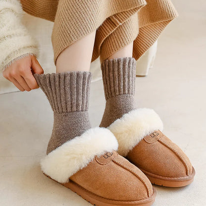Knitted Wool Thermal Socks (5 pairs)