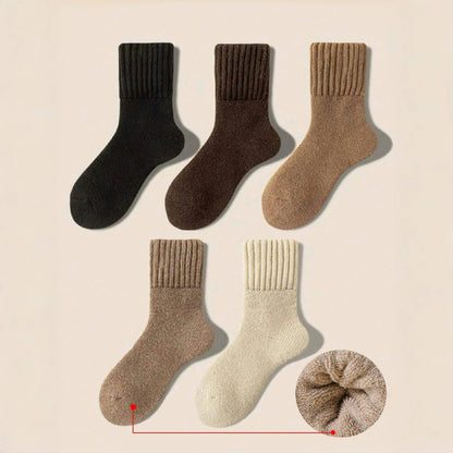 Knitted Wool Thermal Socks (5 pairs)