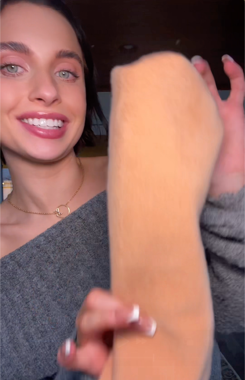 Customer using the product