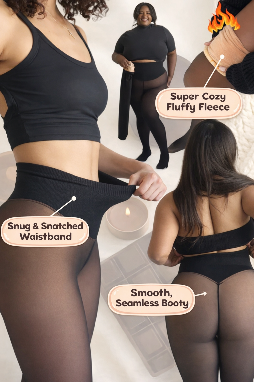 Viral One-Seam Shaping Fleece Leggings